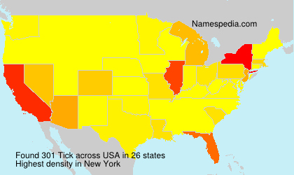 Surname Tick in USA Surname Tick in USA