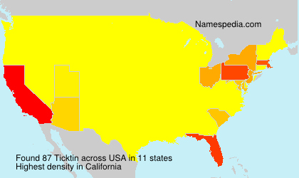Surname Ticktin in USA Surname Ticktin in USA