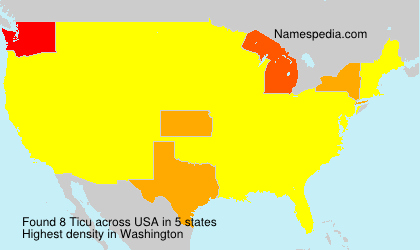 Surname Ticu in USA Surname Ticu in USA