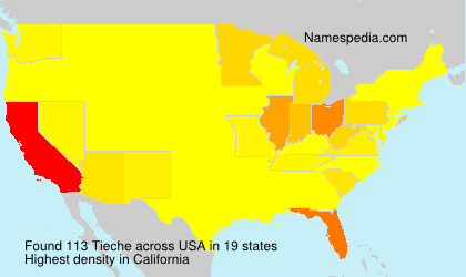 Surname Tieche in USA Surname Tieche in USA