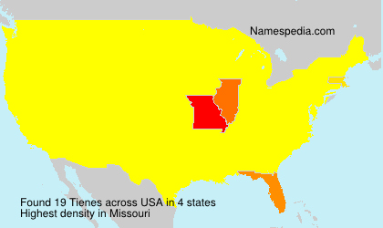 Surname Tienes in USA Surname Tienes in USA