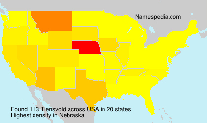 Surname Tiensvold in USA Surname Tiensvold in USA