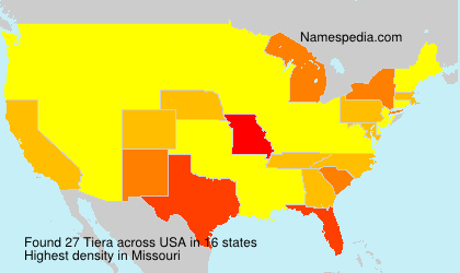 Surname Tiera in USA Surname Tiera in USA