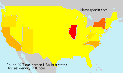 Surname Tiess in USA Surname Tiess in USA