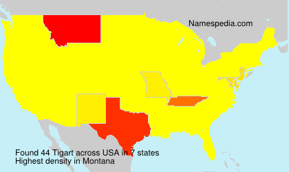 Surname Tigart in USA Surname Tigart in USA