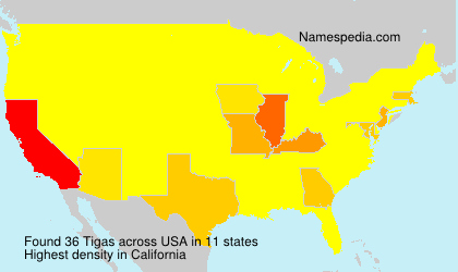 Surname Tigas in USA Surname Tigas in USA