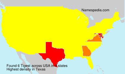 Surname Tigest in USA Surname Tigest in USA