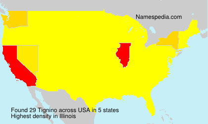 Surname Tignino in USA Surname Tignino in USA