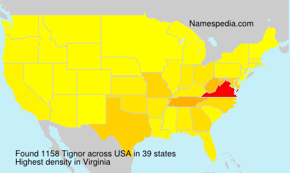 Surname Tignor in USA Surname Tignor in USA