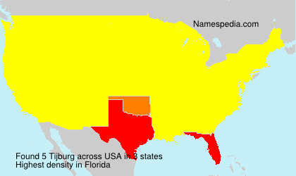 Surname Tijburg in USA Surname Tijburg in USA