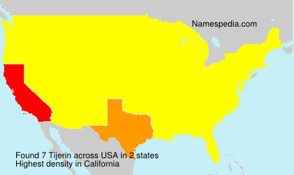 Surname Tijerin in USA