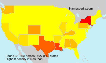 Surname Tike in USA Surname Tike in USA