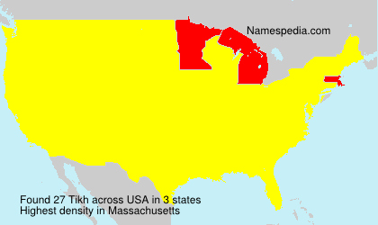 Surname Tikh in USA Surname Tikh in USA