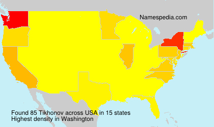 Surname Tikhonov in USA Surname Tikhonov in USA