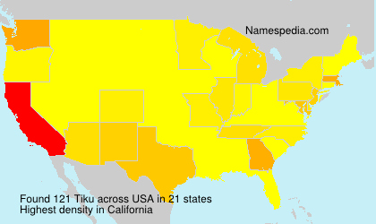 Surname Tiku in USA