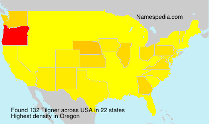 Surname Tilgner in USA Surname Tilgner in USA
