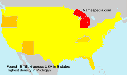 Surname Tilicki in USA Surname Tilicki in USA