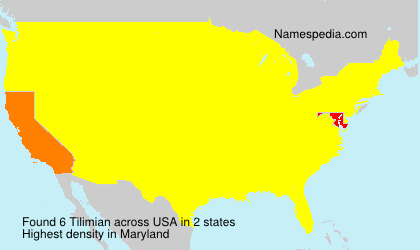 Surname Tilimian in USA Surname Tilimian in USA