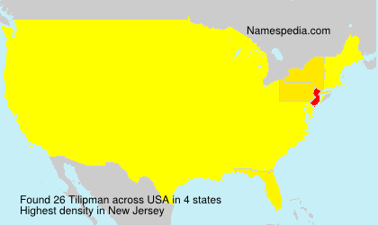 Surname Tilipman in USA Surname Tilipman in USA