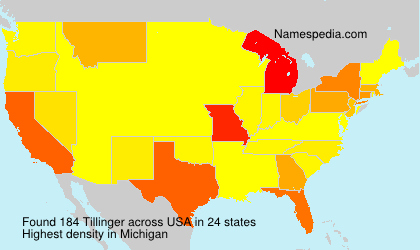 Surname Tillinger in USA Surname Tillinger in USA