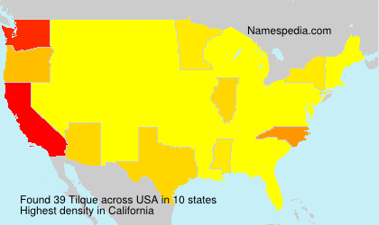 Surname Tilque in USA Surname Tilque in USA