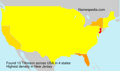 Surname Tiltmann in USA Surname Tiltmann in USA