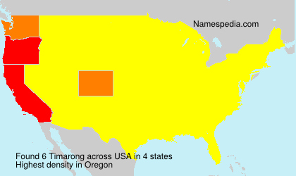 Surname Timarong in USA Surname Timarong in USA