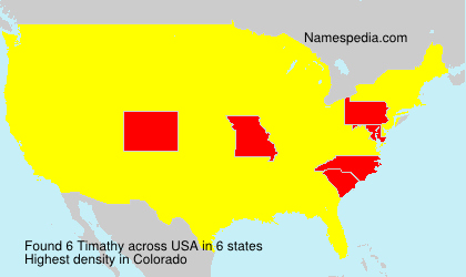 Surname Timathy in USA Surname Timathy in USA
