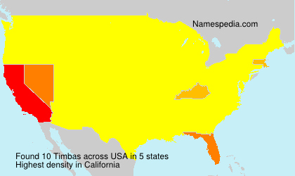 Surname Timbas in USA Surname Timbas in USA
