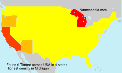 Surname Timbre in USA Surname Timbre in USA
