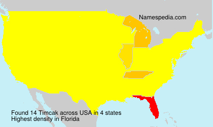 Surname Timcak in USA Surname Timcak in USA