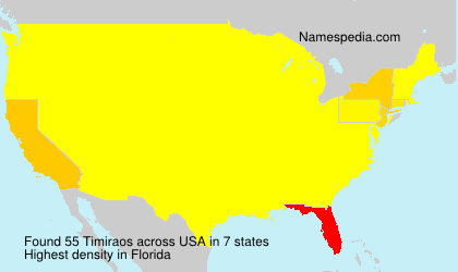 Surname Timiraos in USA Surname Timiraos in USA