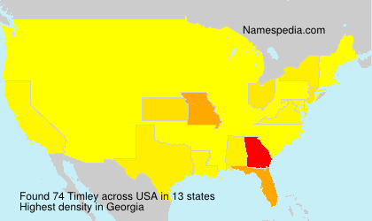 Surname Timley in USA Surname Timley in USA