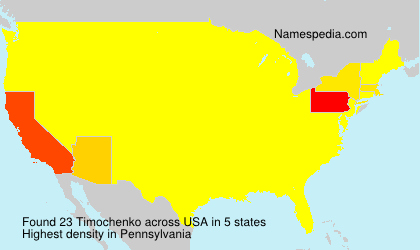 Surname Timochenko in USA Surname Timochenko in USA