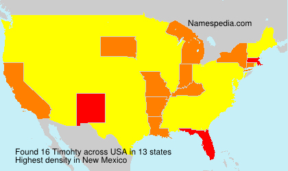 Surname Timohty in USA Surname Timohty in USA