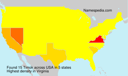 Surname Timok in USA Surname Timok in USA