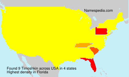 Surname Timoshkin in USA Surname Timoshkin in USA