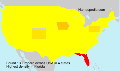 Surname Timparo in USA Surname Timparo in USA