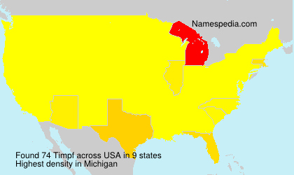 Surname Timpf in USA Surname Timpf in USA