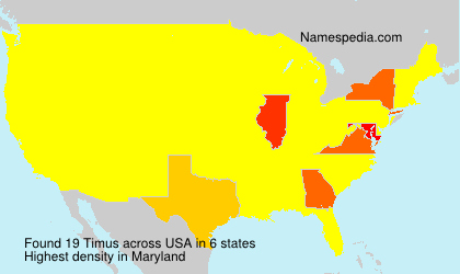 Surname Timus in USA Surname Timus in USA