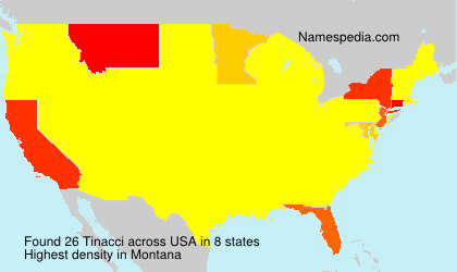 Surname Tinacci in USA Surname Tinacci in USA