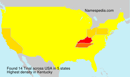 Surname Tinal in USA Surname Tinal in USA