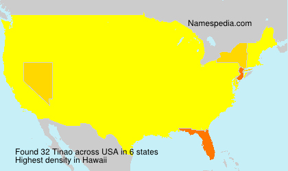 Surname Tinao in USA Surname Tinao in USA