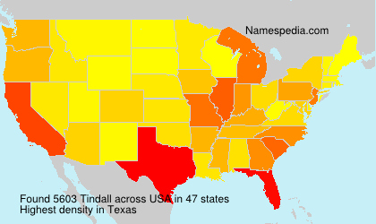 Surname Tindall in USA Surname Tindall in USA