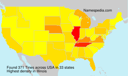 Surname Tines in USA Surname Tines in USA