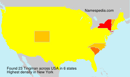 Surname Tingman in USA Surname Tingman in USA