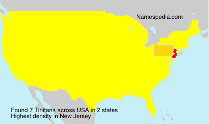 Surname Tinitana in USA Surname Tinitana in USA