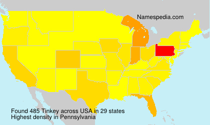 Surname Tinkey in USA Surname Tinkey in USA