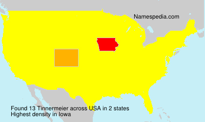 Surname Tinnermeier in USA Surname Tinnermeier in USA