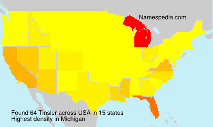 Surname Tinsler in USA Surname Tinsler in USA
